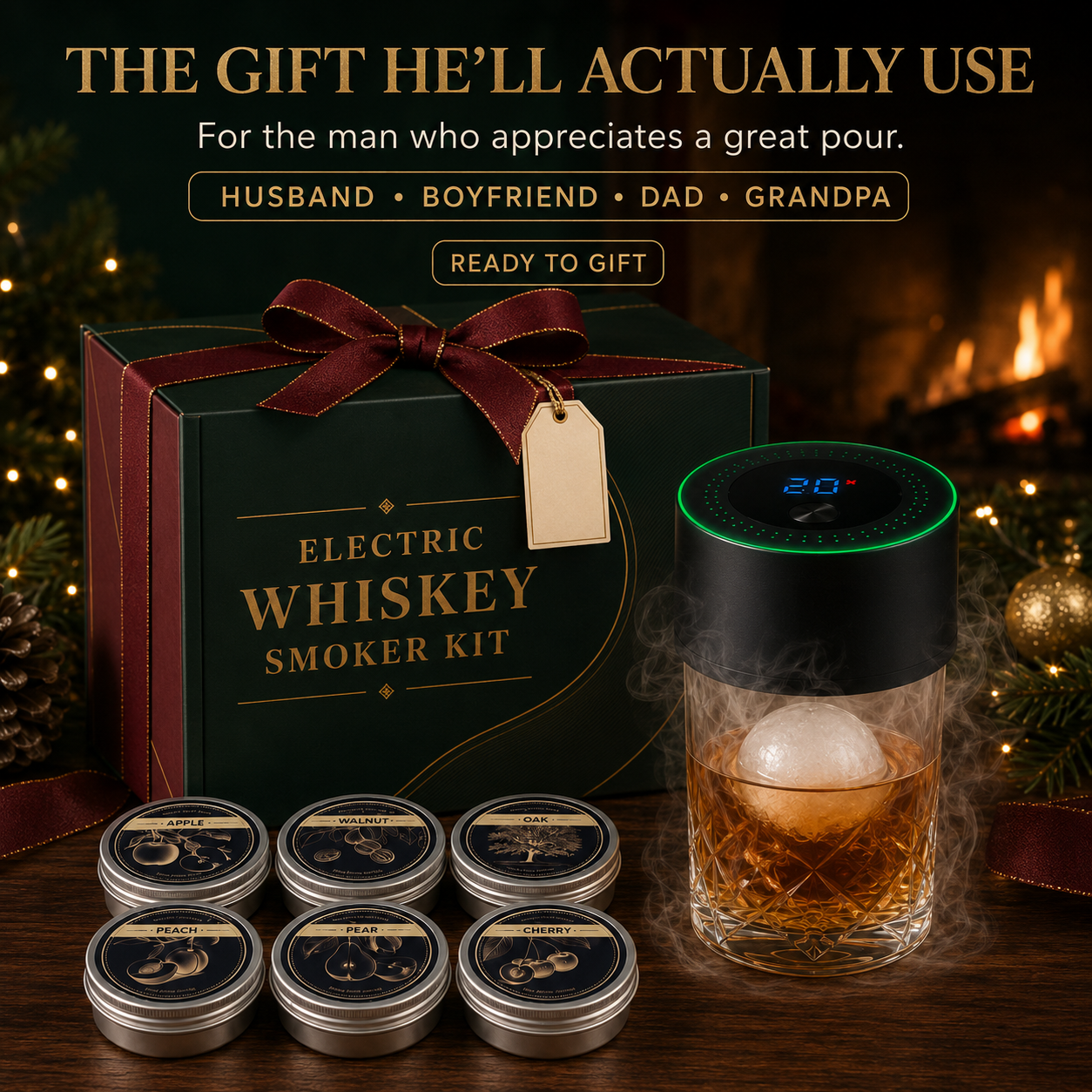Ever & Wonder™ Electric Whiskey Smoker Kit