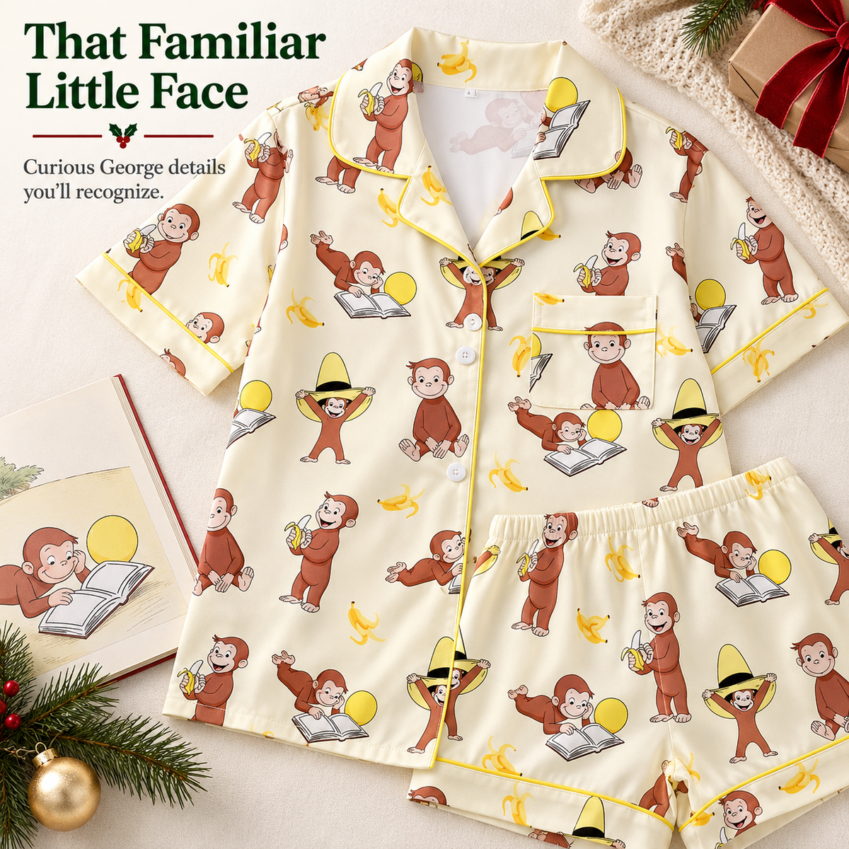 Ever & Wonder™ Curious George Pajama Set