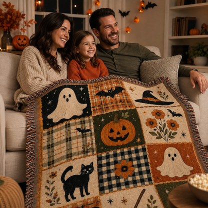 Ever & Wonder™ Haunted Harvest Woven Blanket