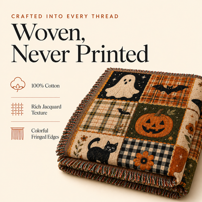 Ever & Wonder™ Haunted Harvest Woven Blanket