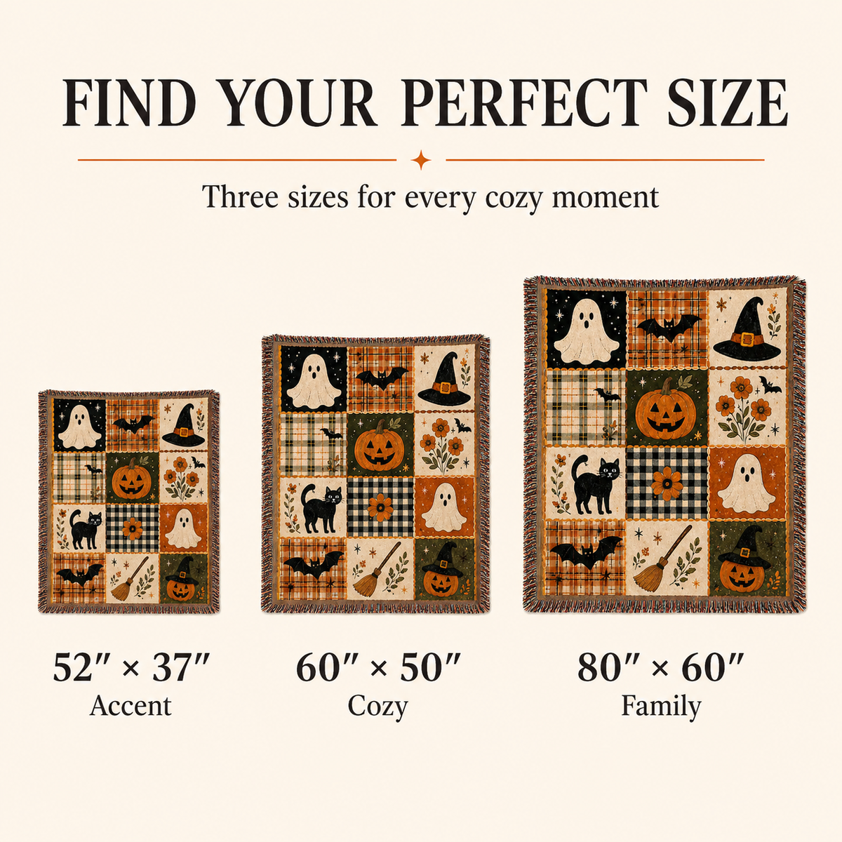 Ever & Wonder™ Haunted Harvest Woven Blanket