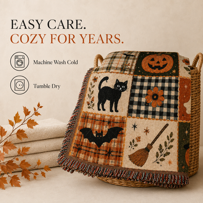 Ever & Wonder™ Haunted Harvest Woven Blanket